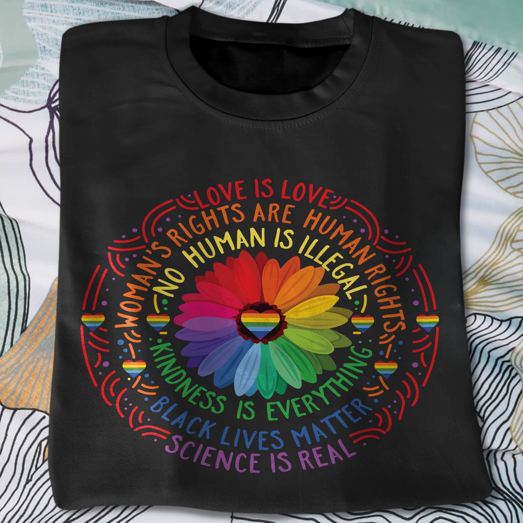 Lgbt Rainbow Black Lives Matter Science Lgbt Pride Flower Unisex T-Shirt Hoodie Sweatshirt Plus Size S-5Xl Unisex T-Shirt Hoodie Sweatshirt Plus Size S-5Xl