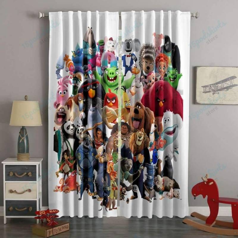 3D Printed Animation 2016 Style Custom Living Room Curtains