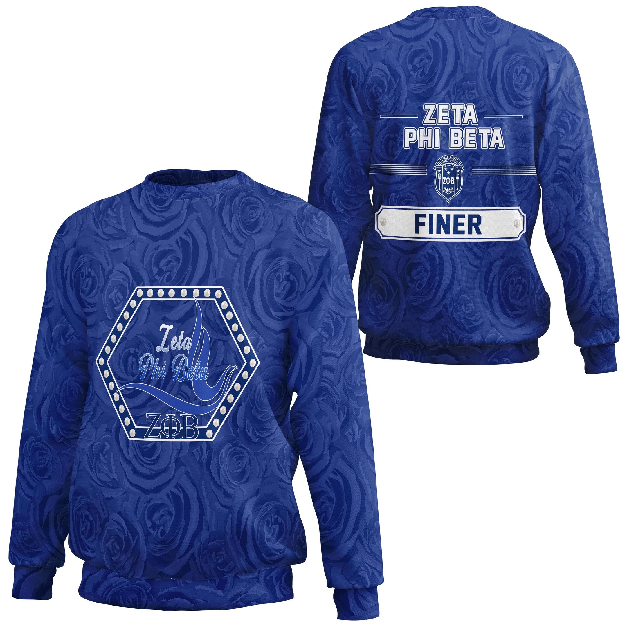 Sorority Sweatshirt – Zeta Phi Beta Rose Peals Sweatshirt