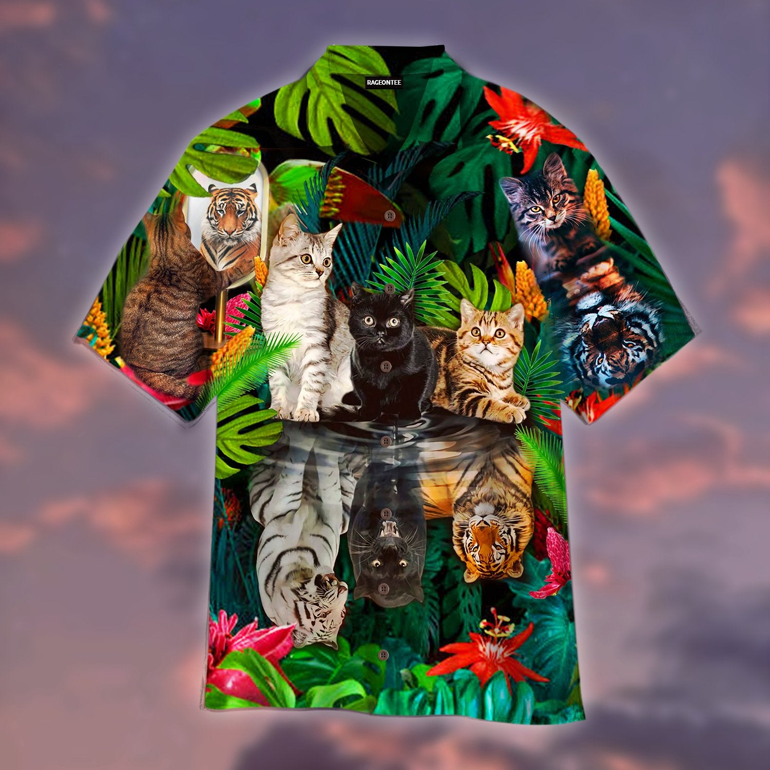 Believe In Yourself Cat Tiger Hawaiian Shirt | For Men & Women | Adult | Hw4219