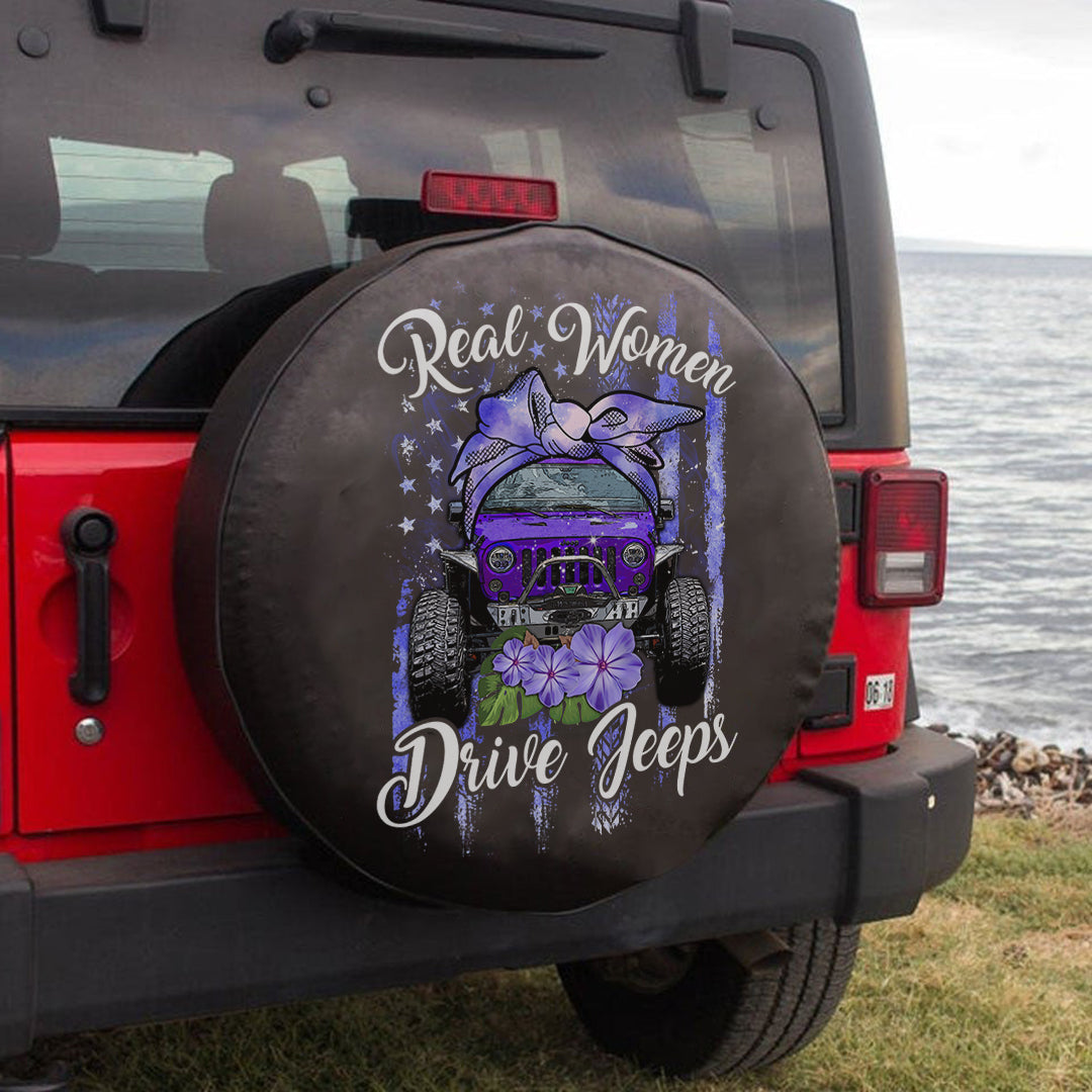 Jeep Real Women Drive Jeeps Spare Tire Cover Lt11