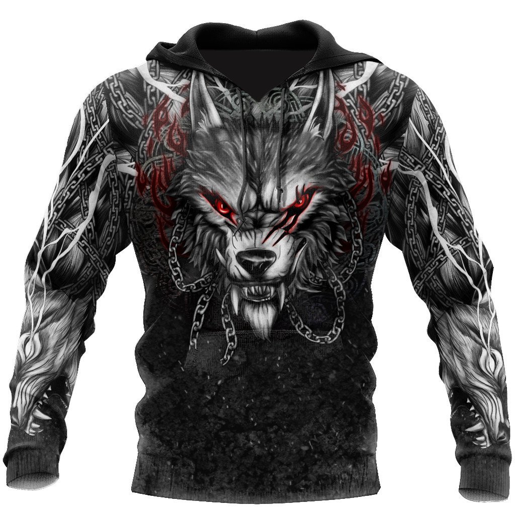 Wolf Tattoo 3D Over Printed Unisex Shirts