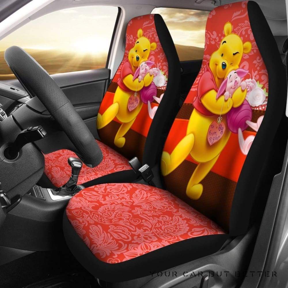 Pooh & Piglet Winnie The Pooh Car Seat Covers Lt04 205621