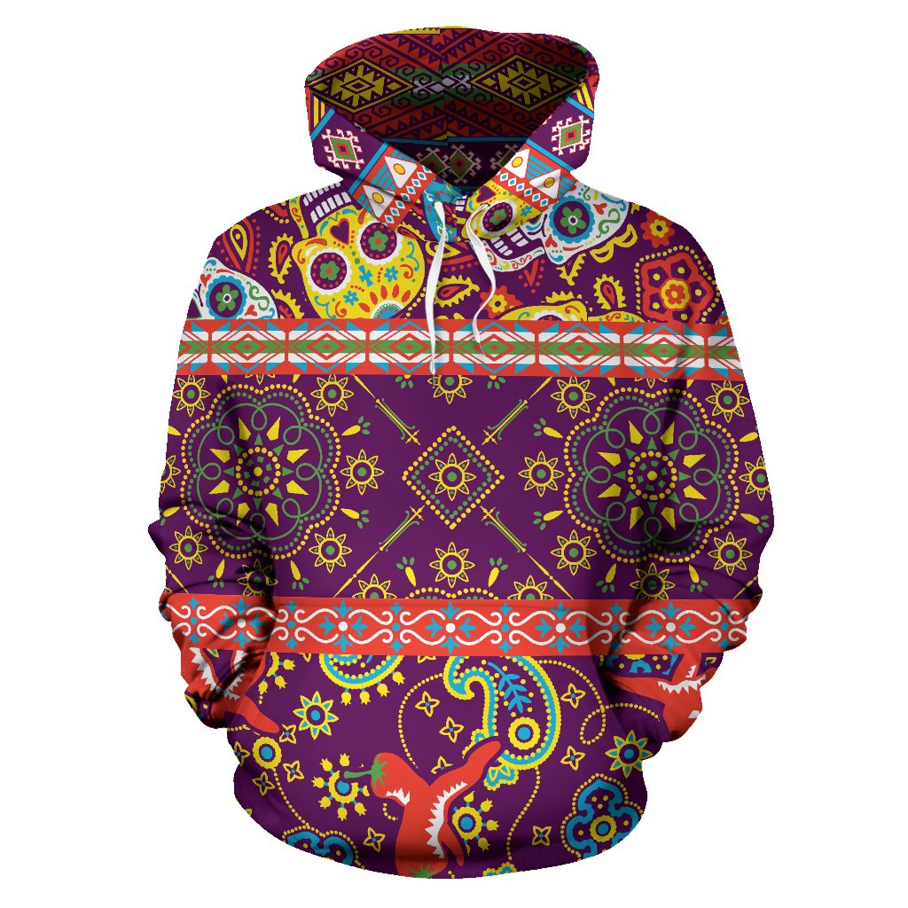 Sugar Skull Mexican Style Design Hoodie