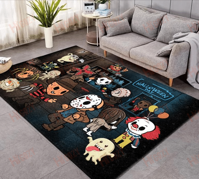 Murderer Baby Cute Version Halloween Day Home Rug