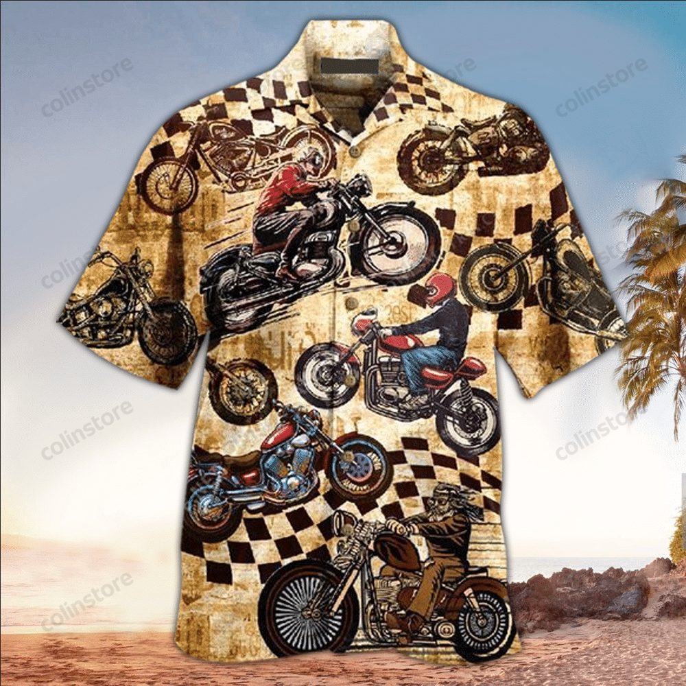 Motorcycle Hawaii Lover Shirt Aloha Ha72348