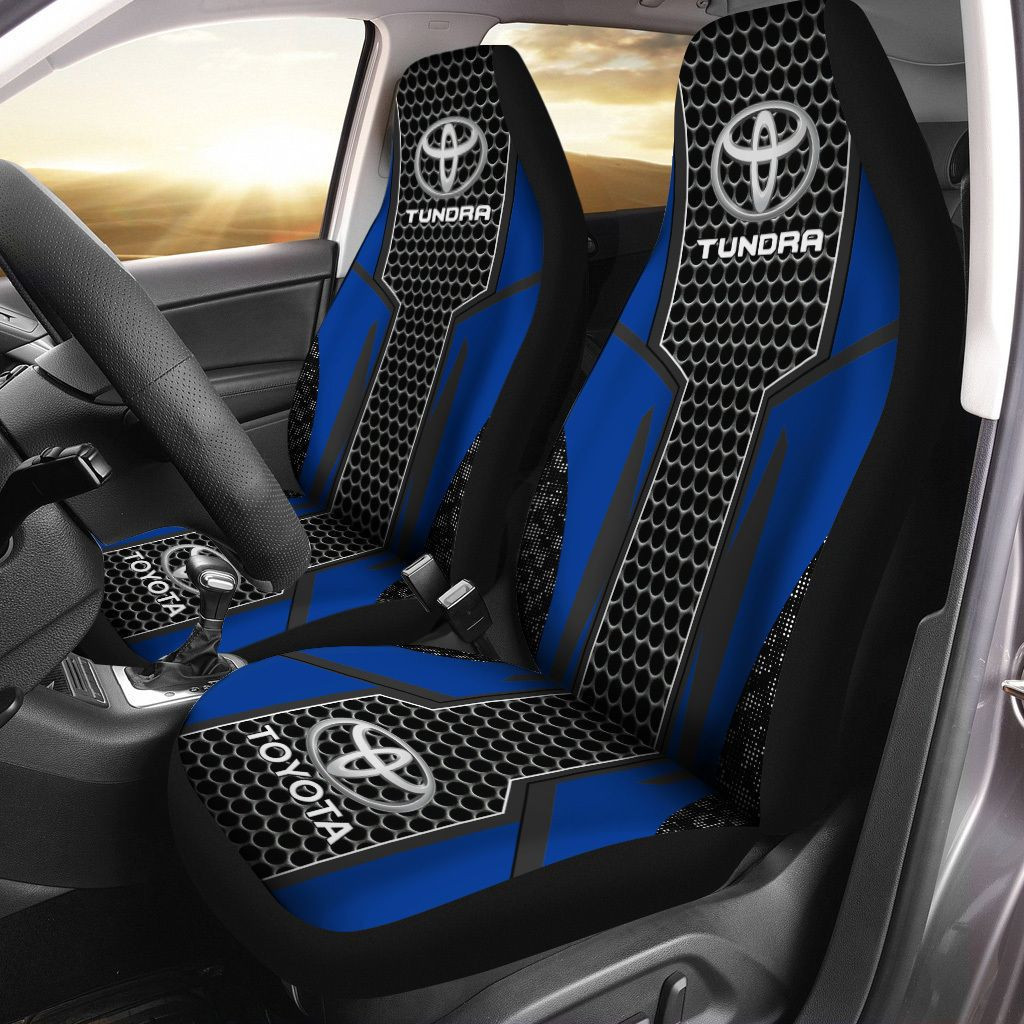 Toyota Tundra Car Seat Cover (Set Of 2) Ver 3 (Blue)