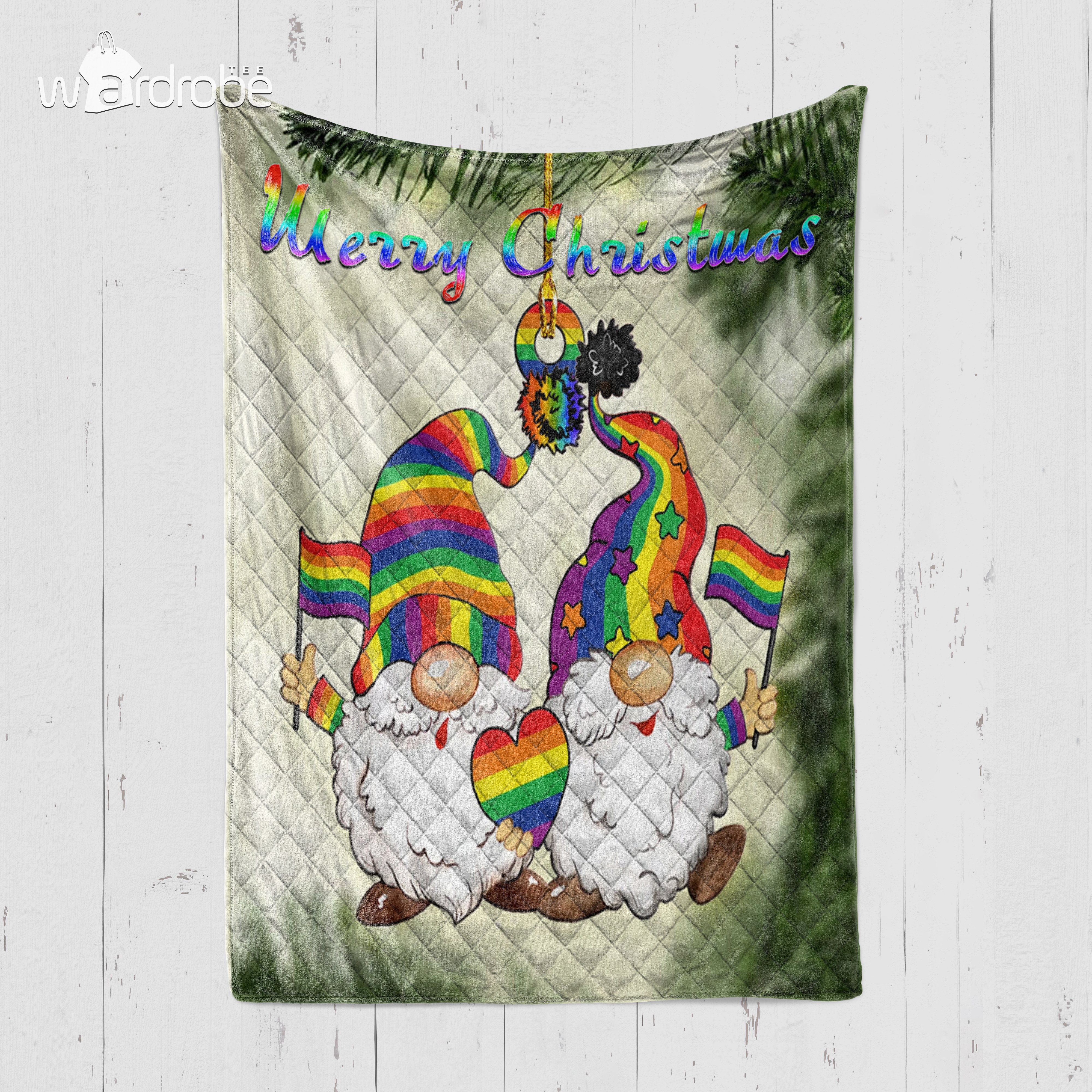 Custom Blanket Merry Christmas Blanket – Quilt Blanket 4