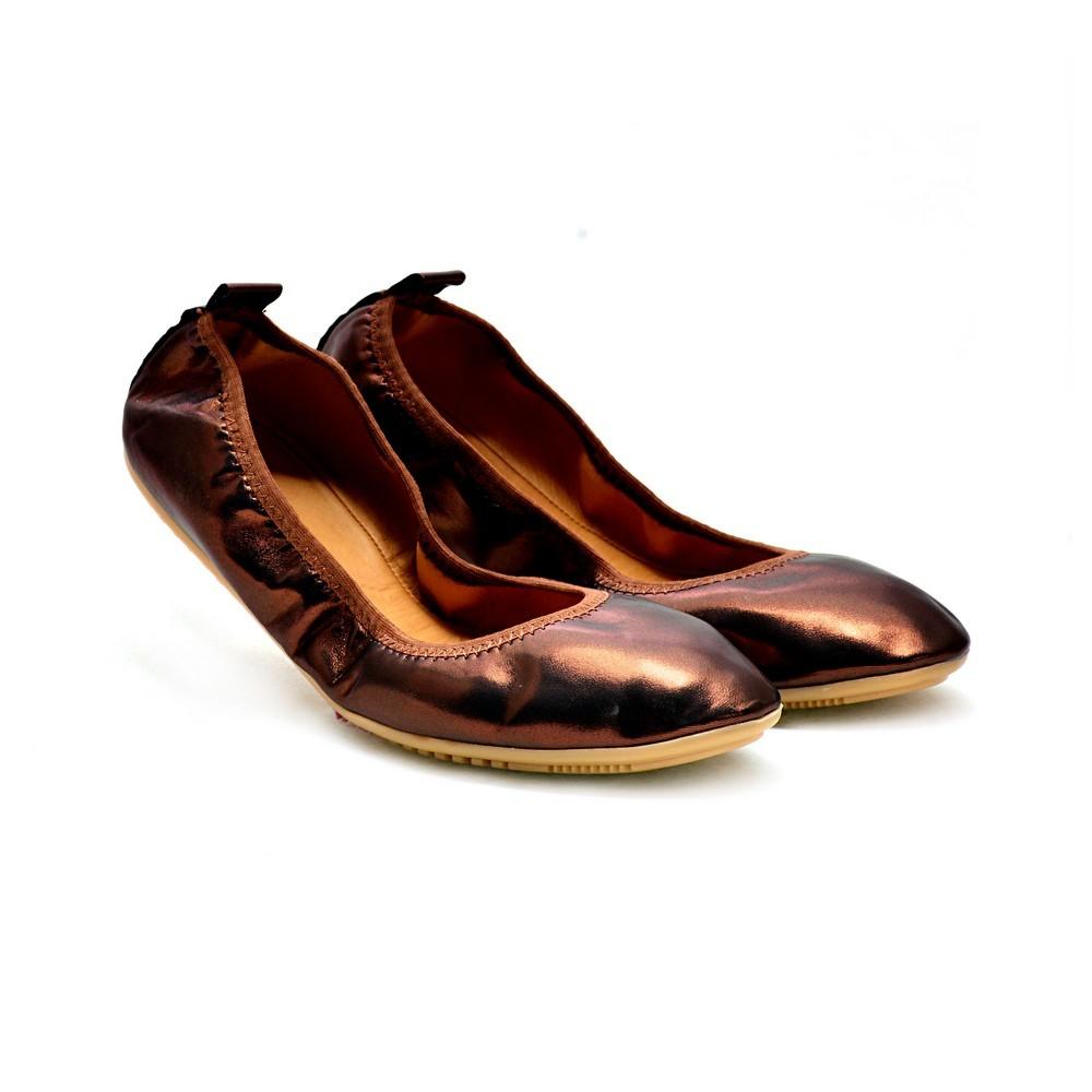 Bright Brown Ballerinas Shoes Ras3021