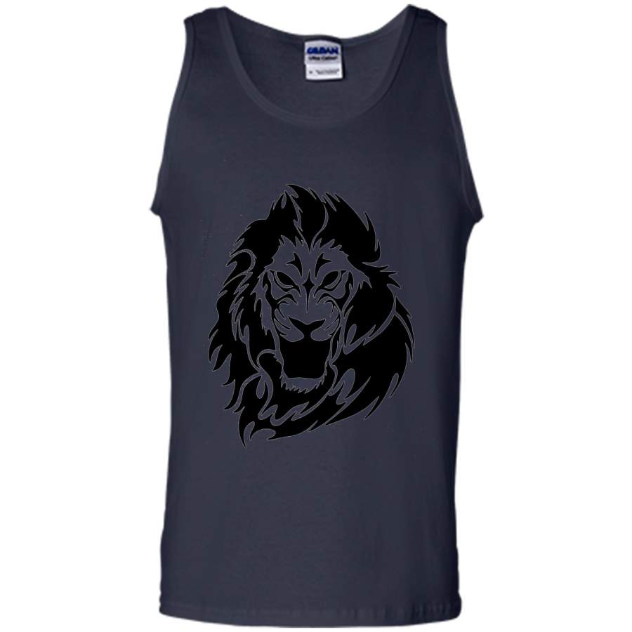 Lion Head T-Shirt King of the Jungle Animal Graphic Tee shirt