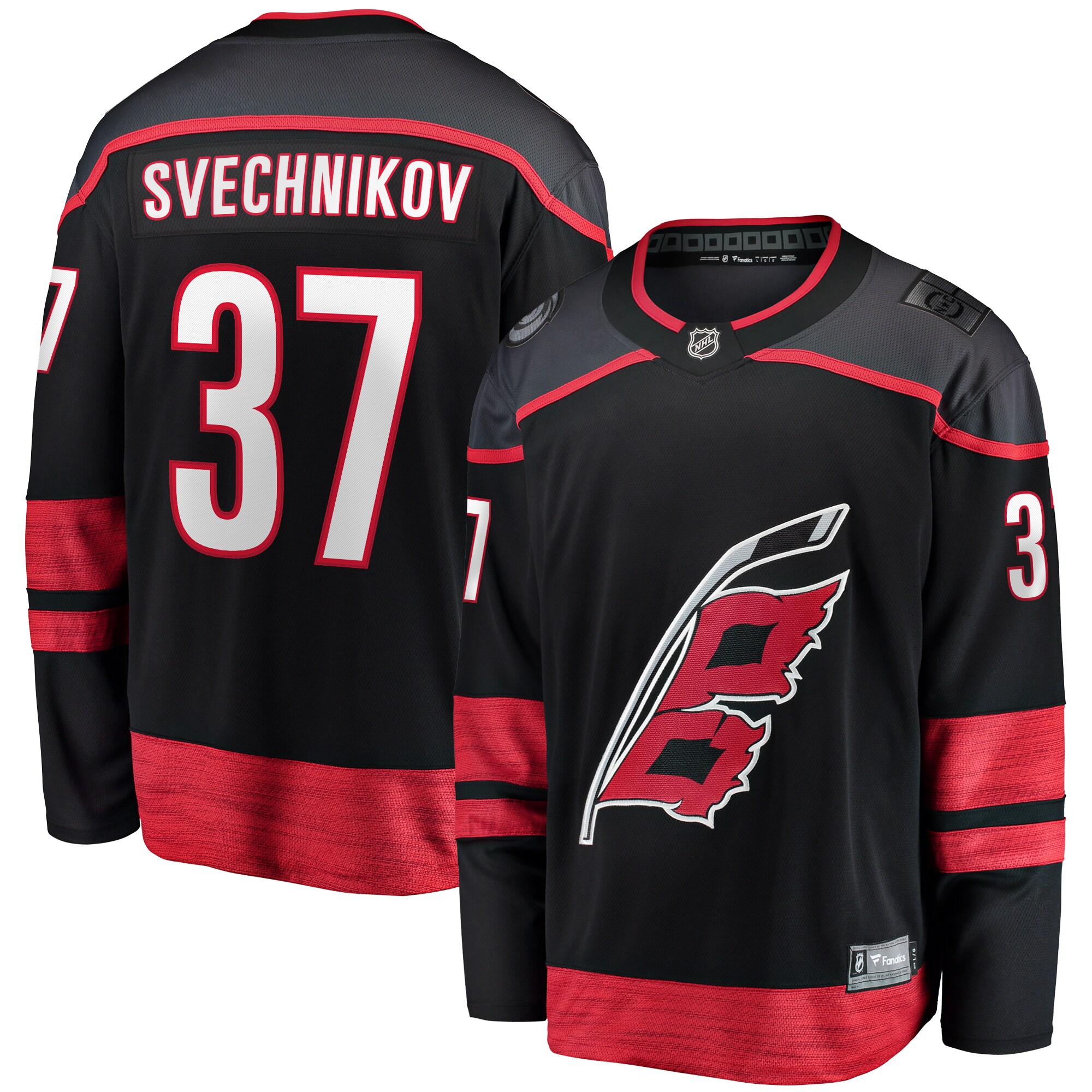 Andrei Svechnikov Carolina Hurricanes Branded Home Breakaway Jersey – Black