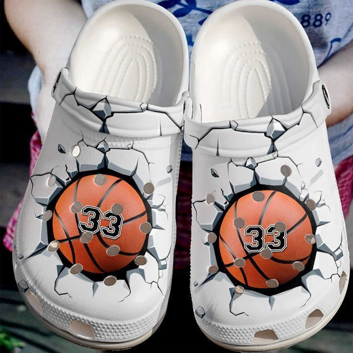 Basketball Personalized Broken Wall Classic Clogs Shoes