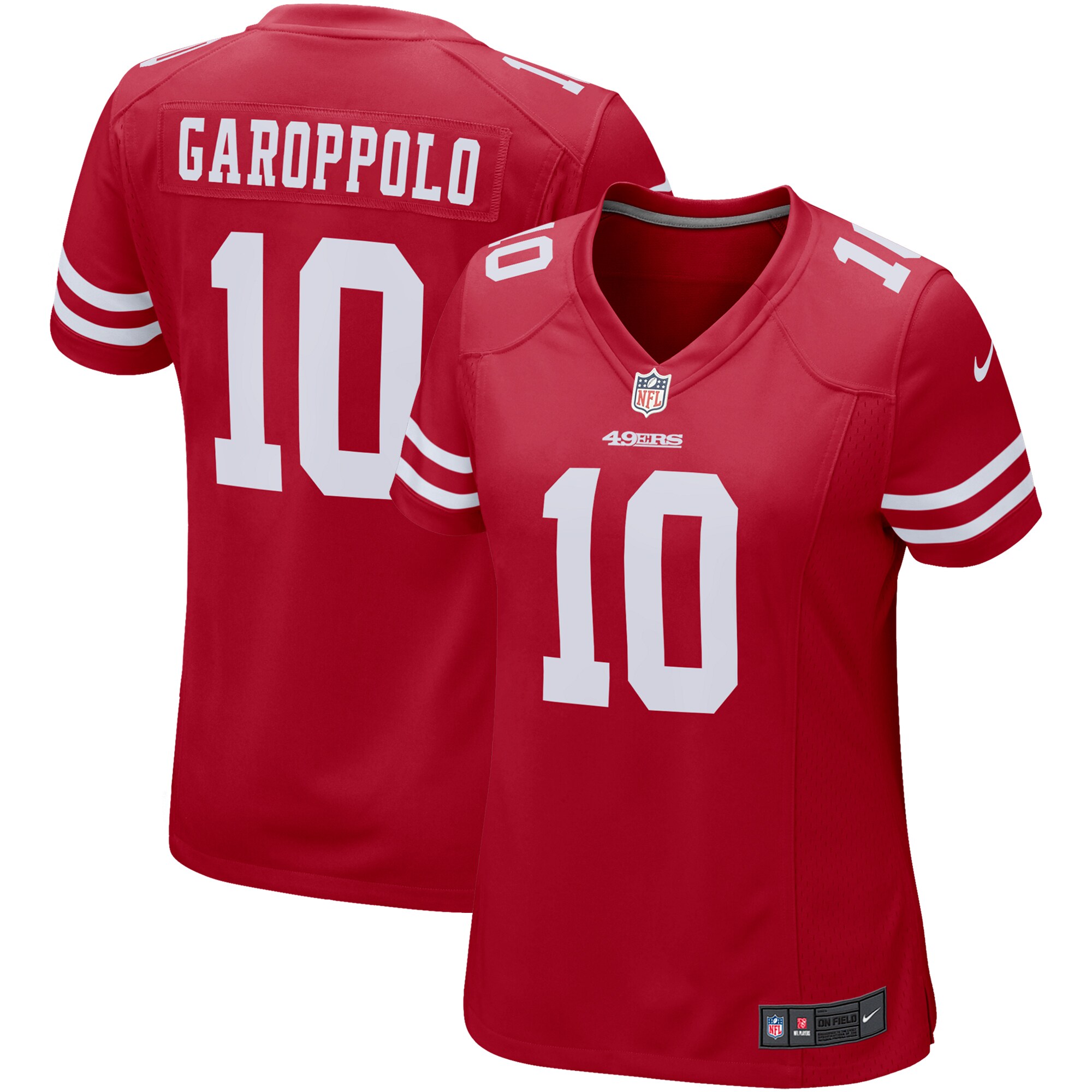 Jimmy Garoppolo San Francisco 49ers Women's Game Player Jersey – Scarlet