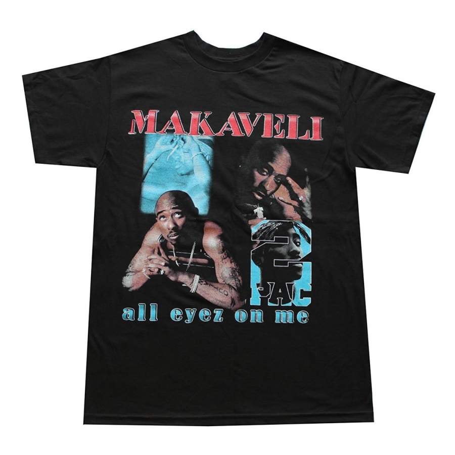 Makaveli Vintage Rap Men’s TShirt Black