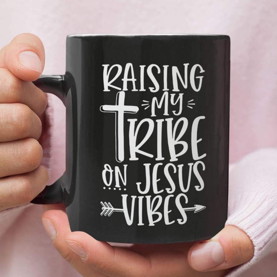 Raising tribe on Jesus vibes coffee mug