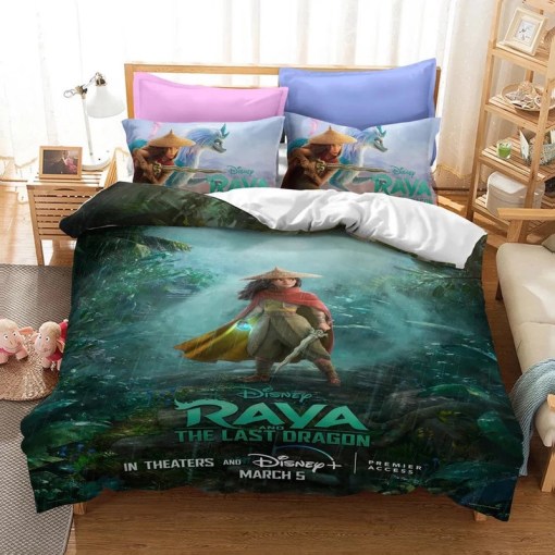 The Last Dragon Raya 1 Duvet Cover Pillowcase Home Decor 3D Bedding Set 9625