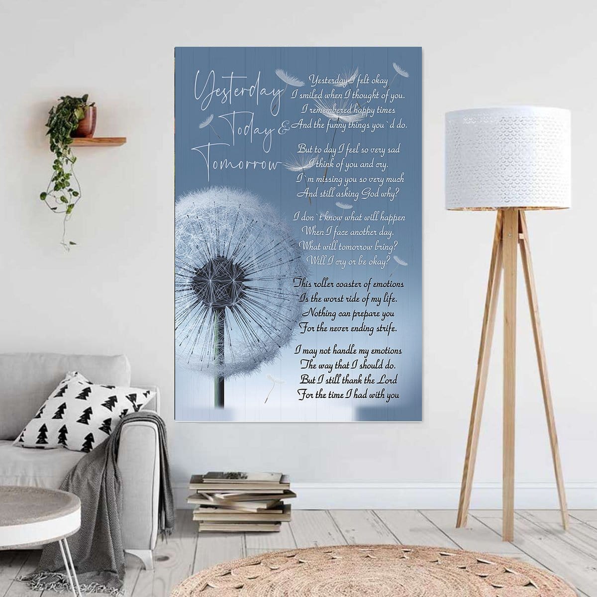 Canvas Art Prints Dandelion Yesterday Today Tomorrow Art Decor Home Decor Canvas