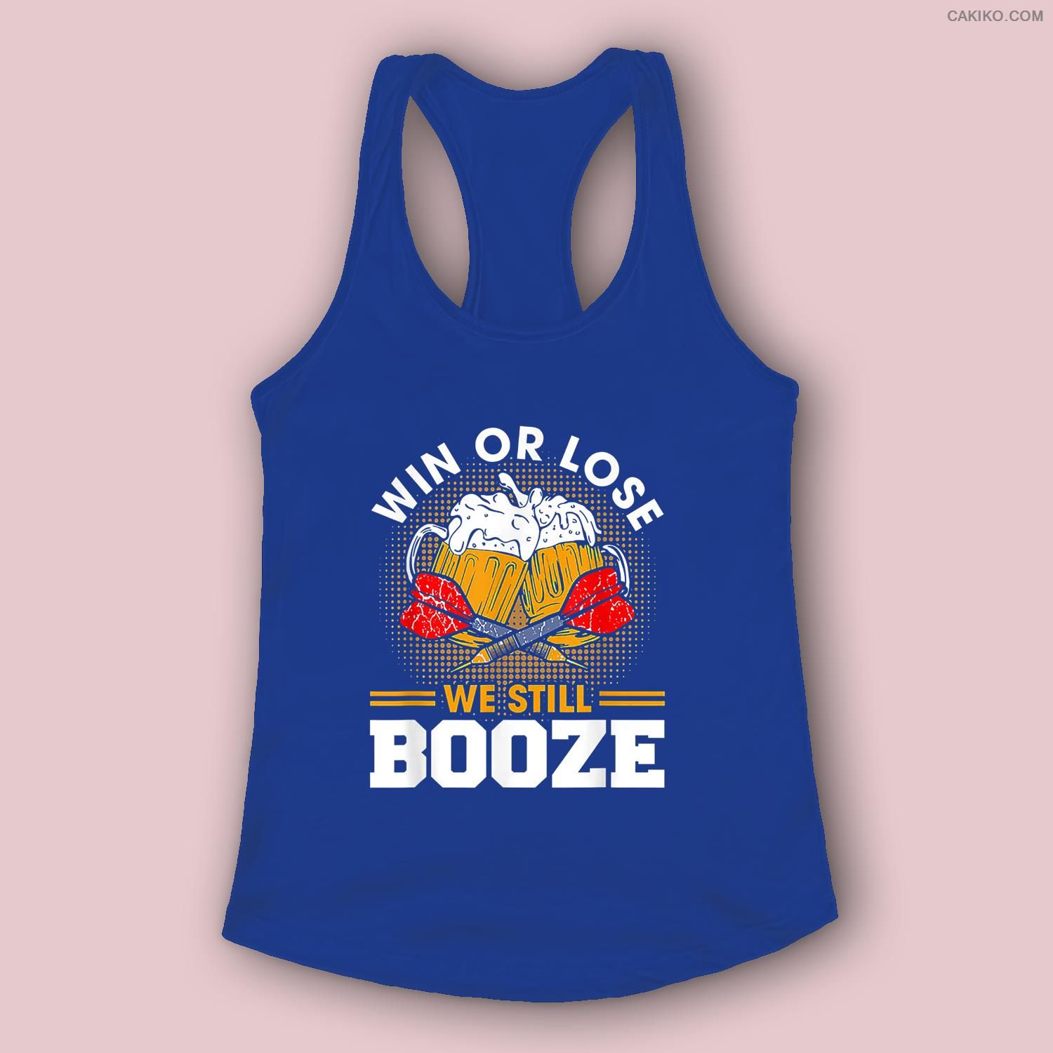 Win Or Lose We Still Booze Funny Beer Drinking Women, Men Tank Top