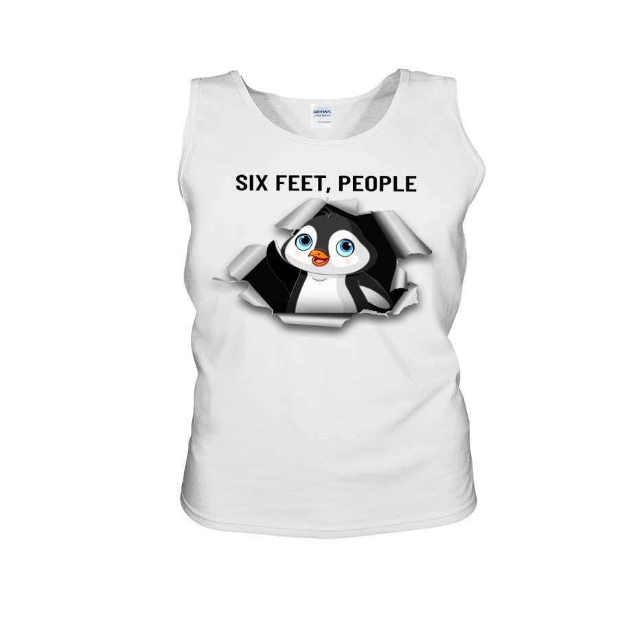 Lovely Phone Case Six Feet People Gift For Penguin Lovers Unisex Tank Top