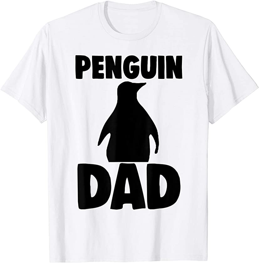 Penguin Dad Tee Shirt Men Funny Penguin Lover T-Shirt