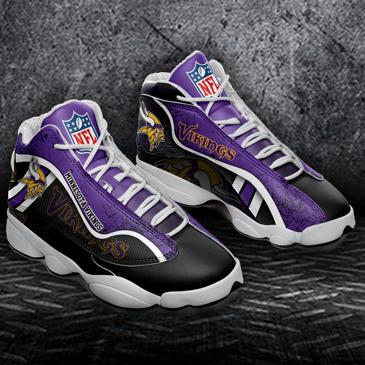 Minnesota Vikings Ajd13 Sneakers Bg82