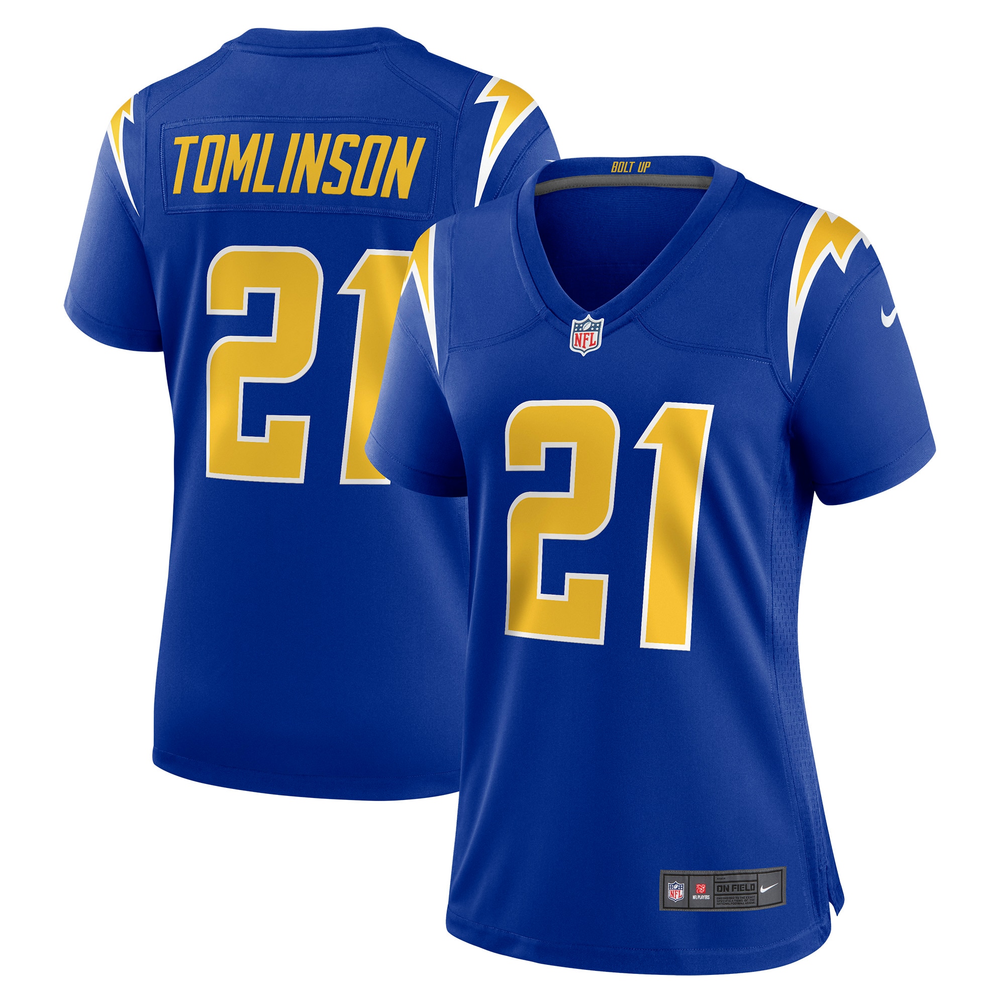 Women’s Los Angeles Chargers LaDainian Tomlinson Royal Retired Game Jersey