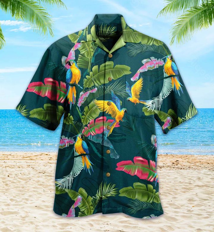 Parrot Hawaii Summer Blue Hawaii Shirt Ha59335