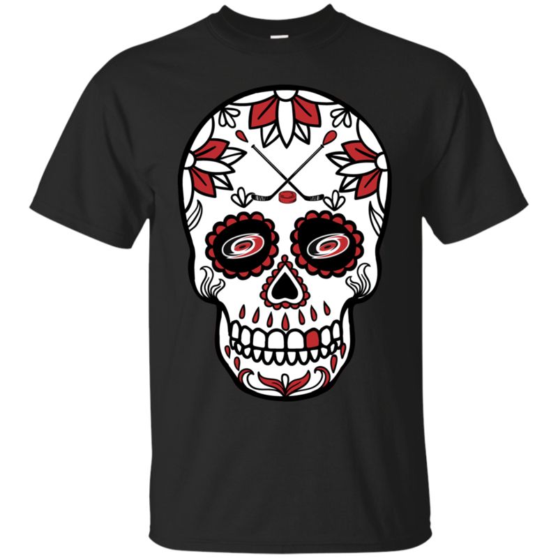 Carolina Hurricanes Hockey Sugar Skull Day Of The Dead Shirts