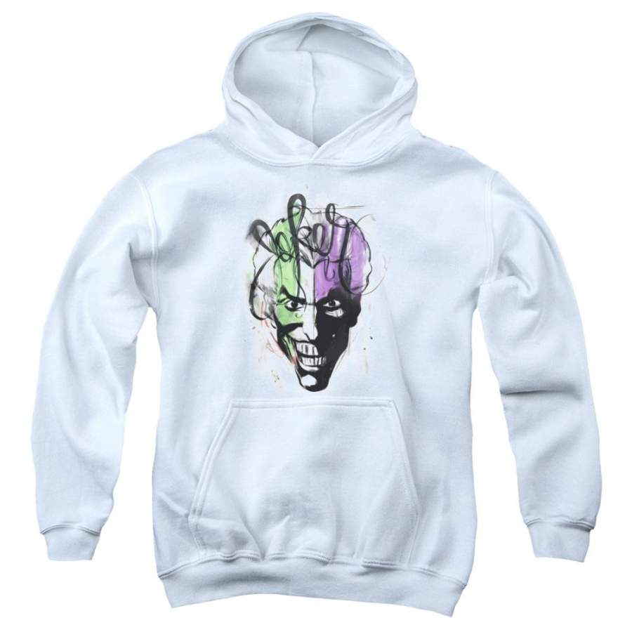 Batman – Joker Airbrush Youth Pull Over Hoodie