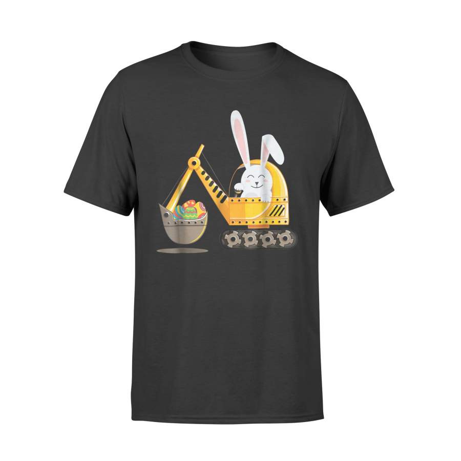 Bunny Digging Easter Eggs Silly Fun Kids T Shirt