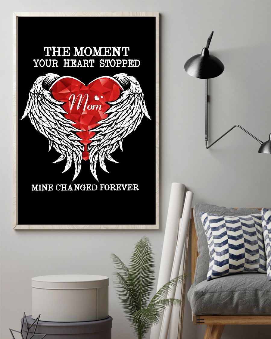 The Moment Your Heart Stopped Canvas And Poster, Best Mother’S Day Gift Ideas, Mother’S Day Gift For Mom, Warm Home Decor Wall Art Visual Art