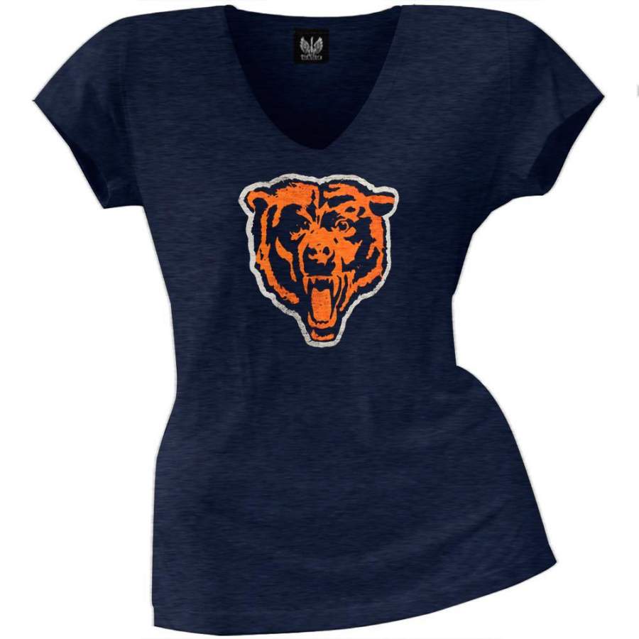 Chicago Bears – Scrum Logo Premium Juniors V-Neck T-Shirt