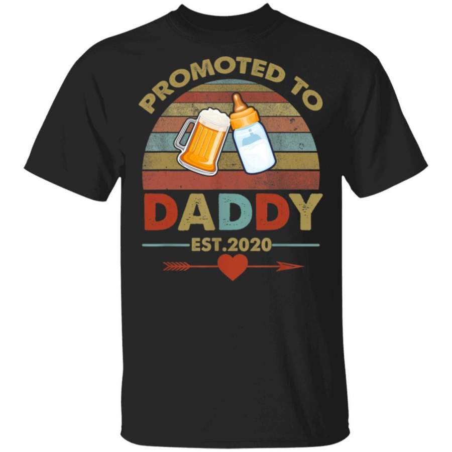 Promoted to Daddy est 2020 Vintage Arrow T-Shirt