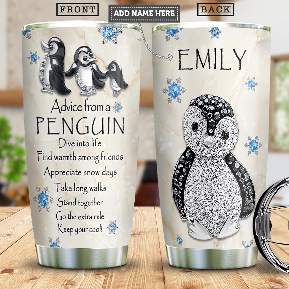 Penguin Jewelry Style Personalized PYR2001010Z Stainless Steel Tumbler