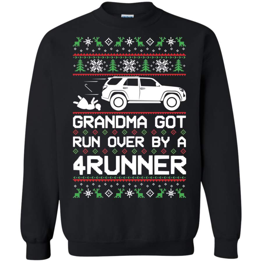 Toyota 4Runner Ugly Christmas Grandma Got Run Over Crewneck Sweatshirt