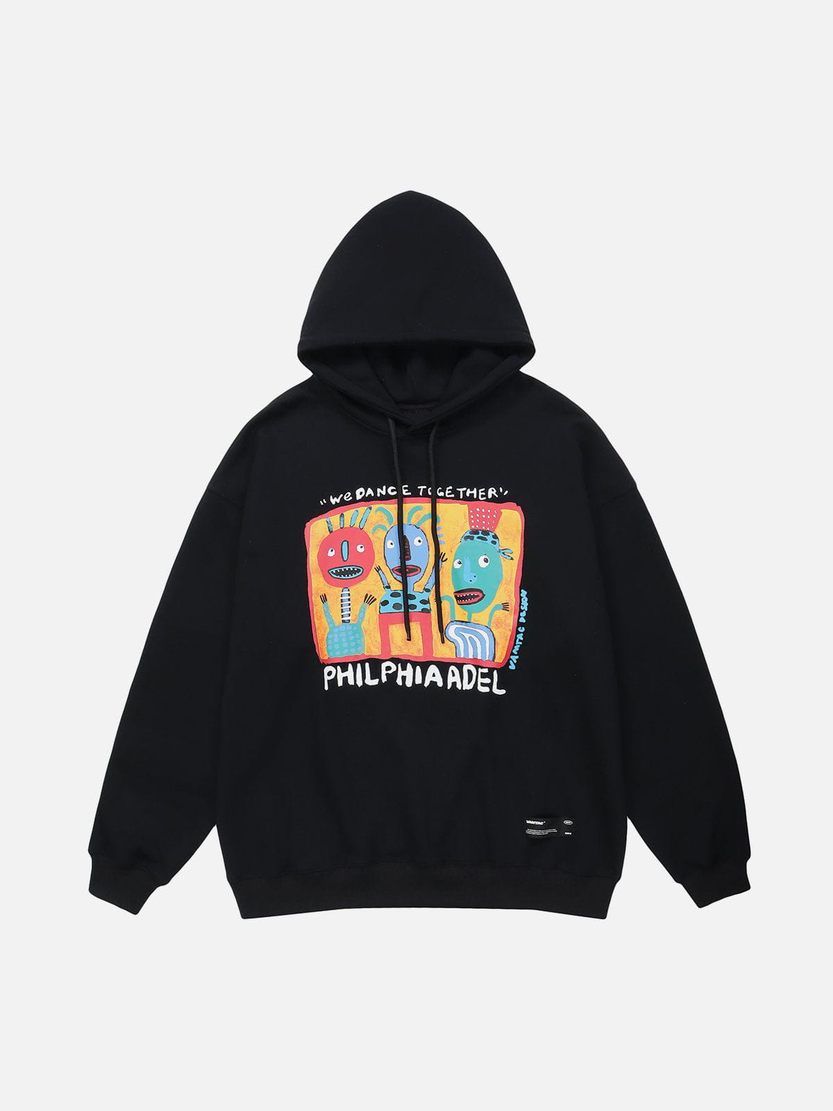 Talishko™ – Vintage Cartoon Hand Drawn Print Hoodie