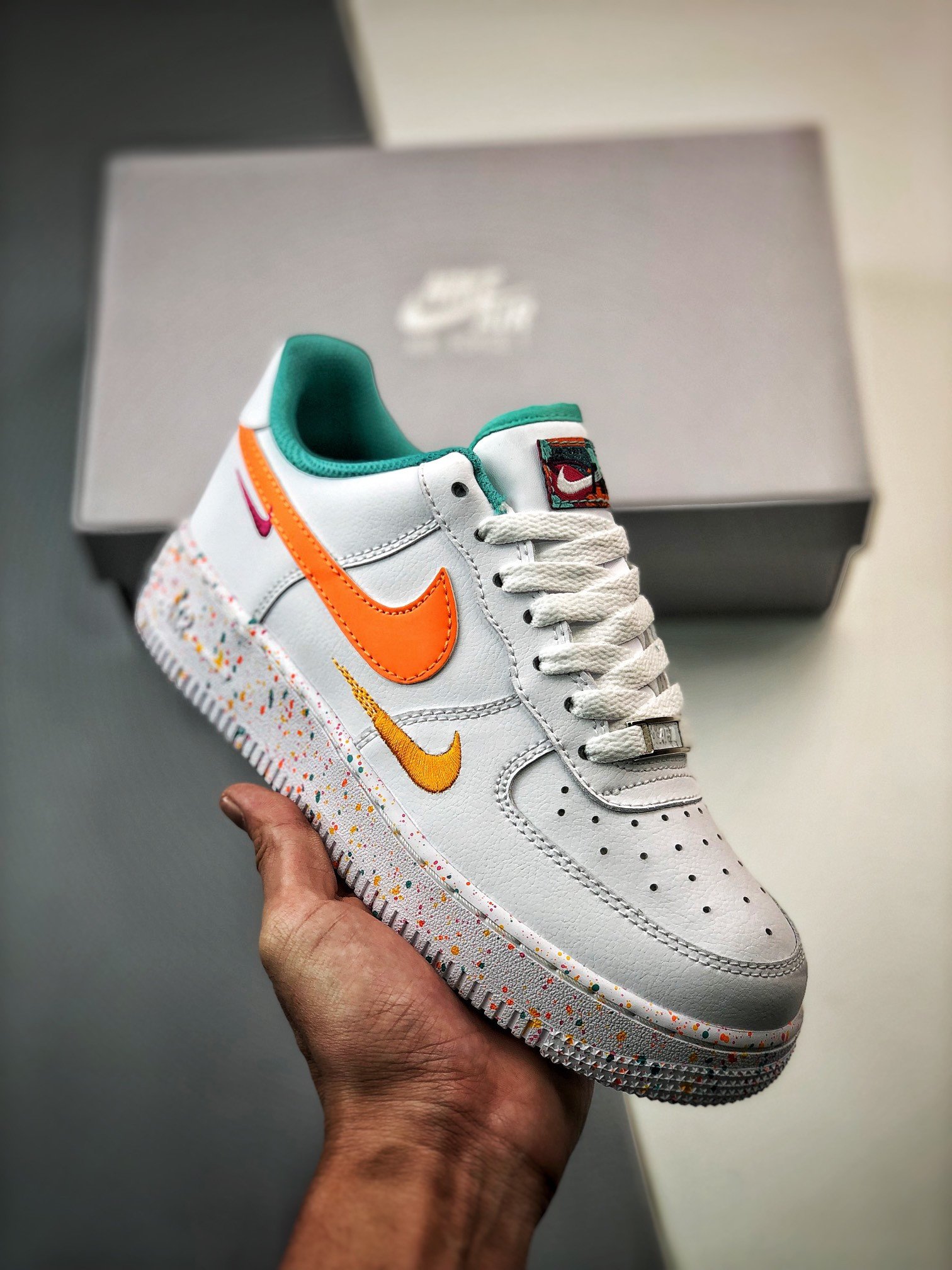 Nike Air Force 1 Low Multi-Color White Teal FD4626-181 5340278