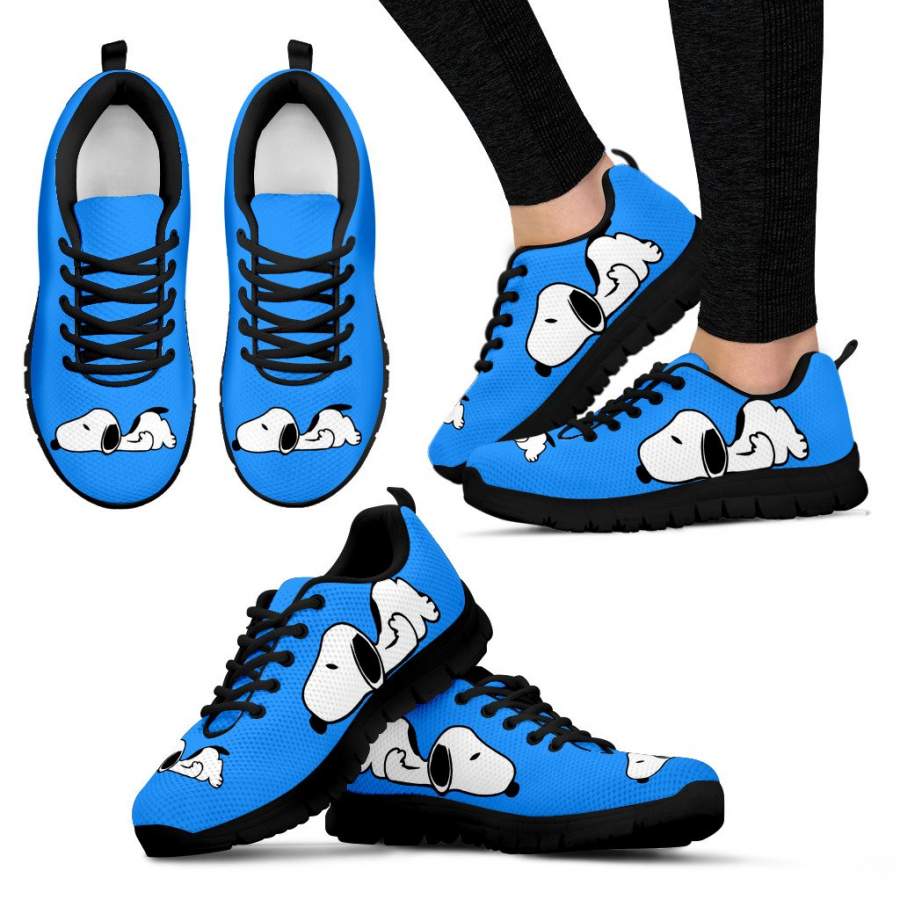 Snoopy Sky Blue Shoes Women’s Sneakers for Womens