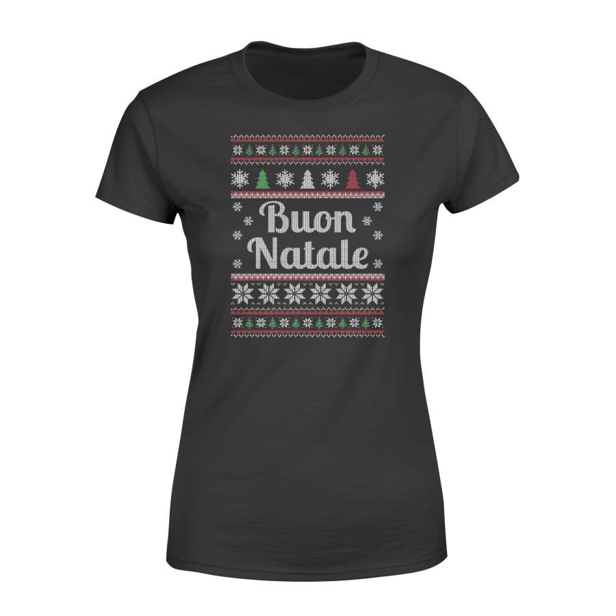 Buon Natale Ugly Christmas Design Italian Women’s T-shirt