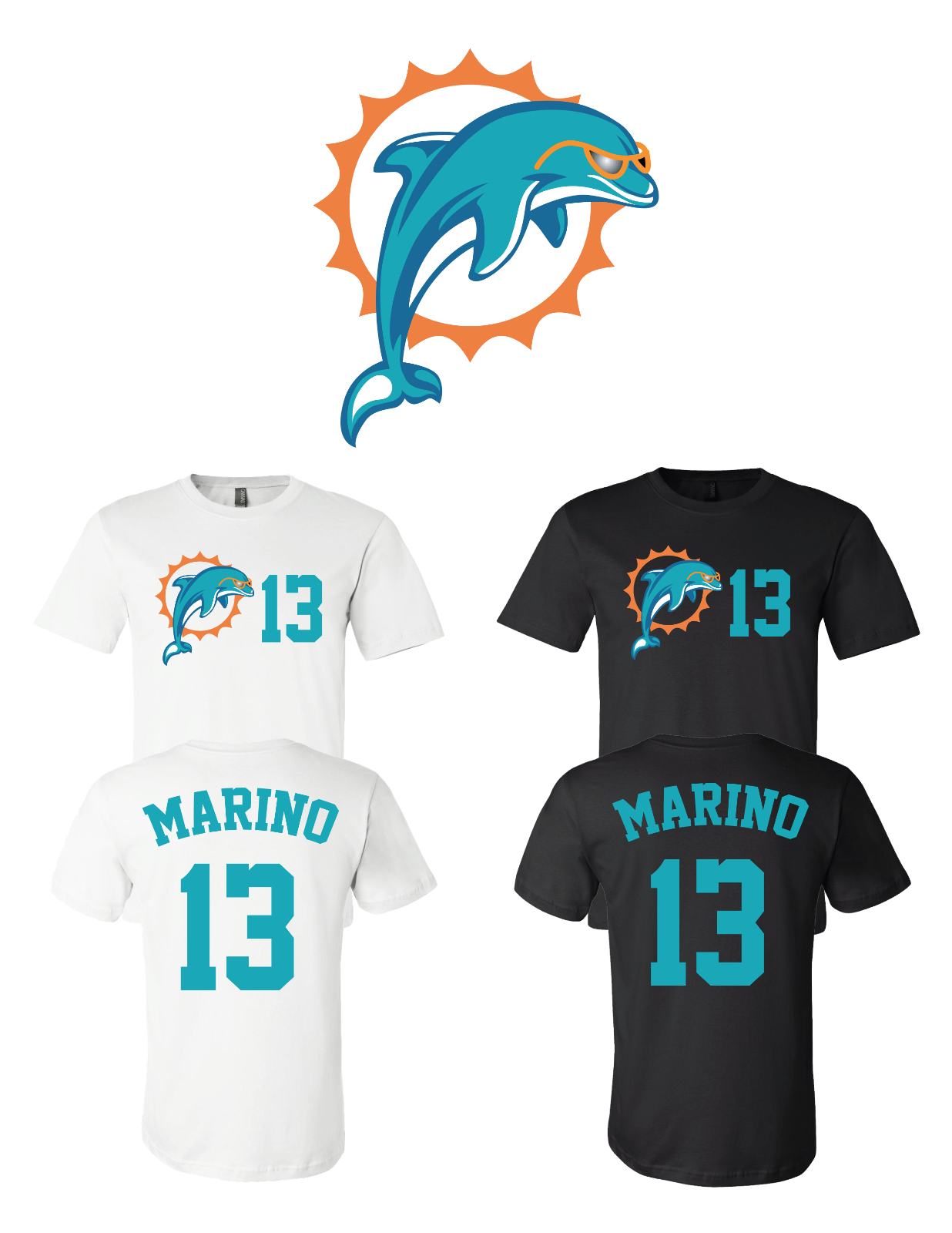 Dan Marino #13 Miami Dolphins Jersey Player Shirt