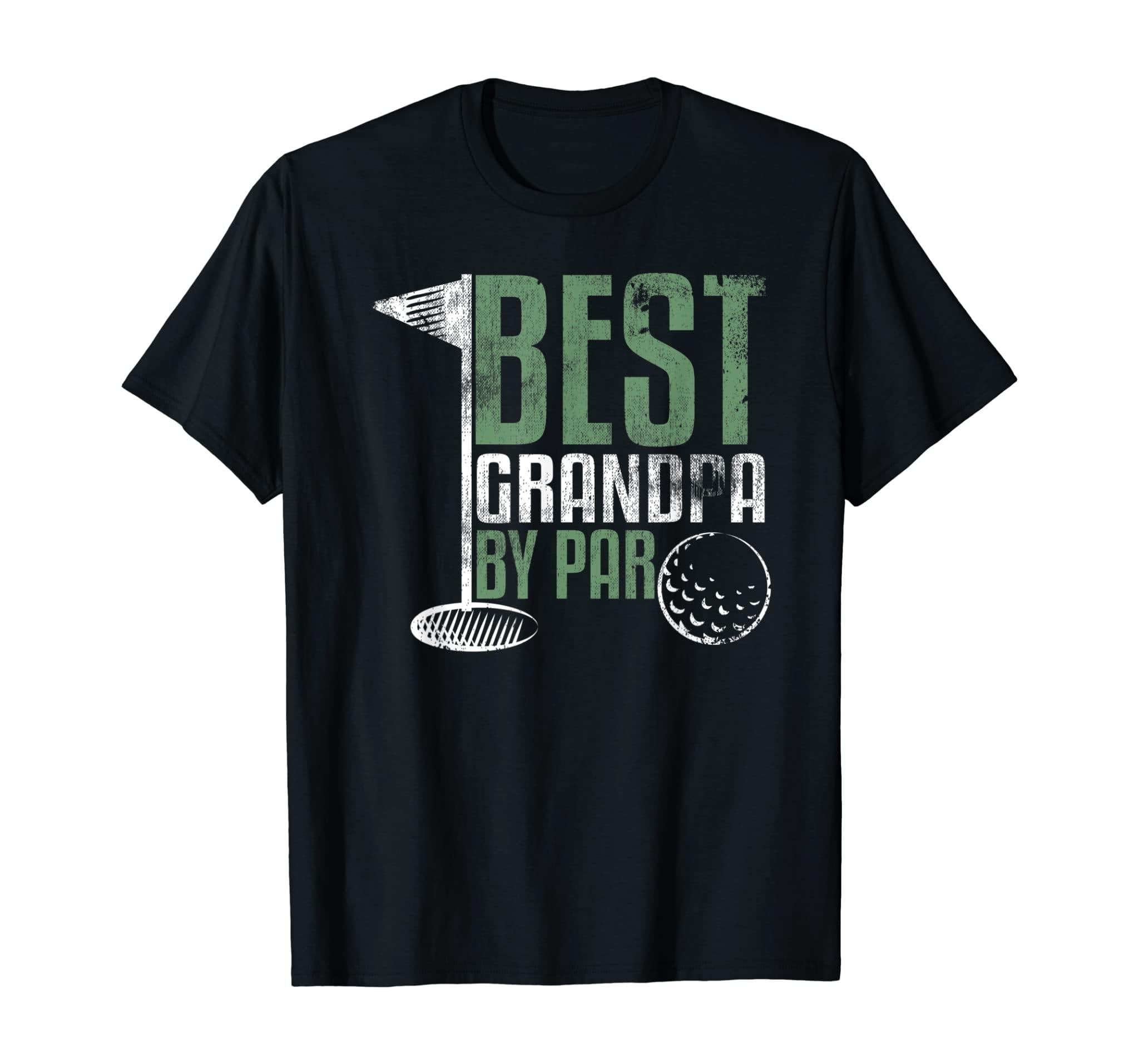 Best Grandpa By Par Father’S Day Golf Grandad Golfing Gift T-Shirt