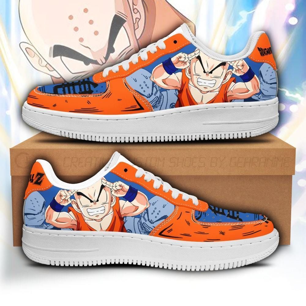 Krillin Dragon Ball Air Force Shoes Sneakers Custom Anime