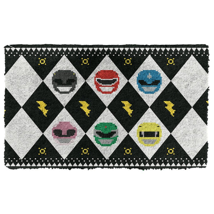 Waybackapparel Mighty Morphin Power Ranger Black Ugly 3D Doormat