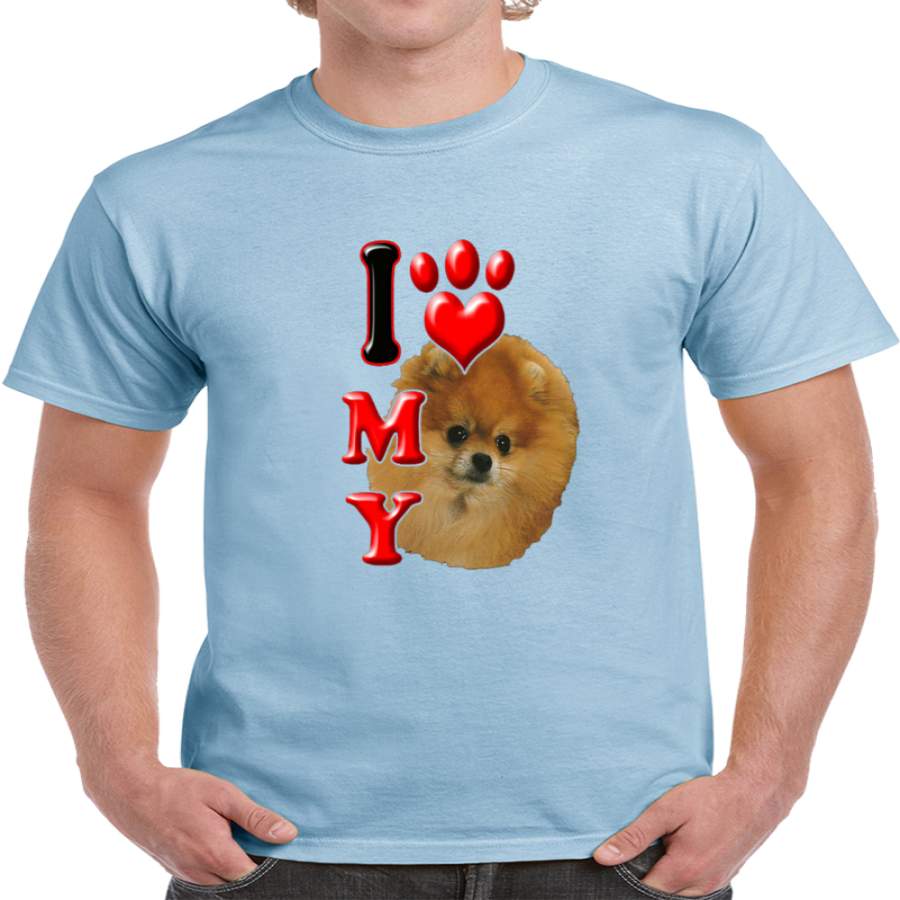 Love Dog My Shirt I Paw Cartoon Clearance Me Animal Shirts Puppy Dachshund