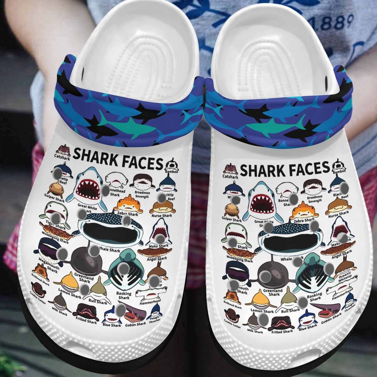 Shark Personalized Clog Custom Crocs Comfortablefashion Style Comfortable For Women Men Kid Print 3D Shark World