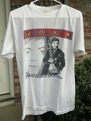 Vtg 1993 Paul Mccartney The New World Tour T-Shirt