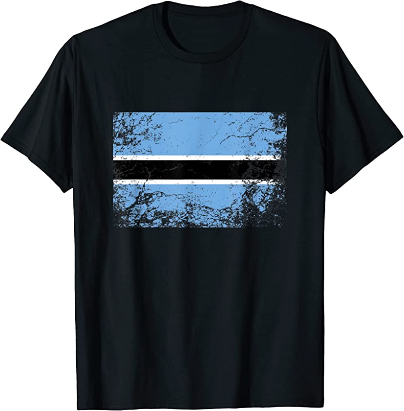 Botswana National flag vintage gift T-Shirt