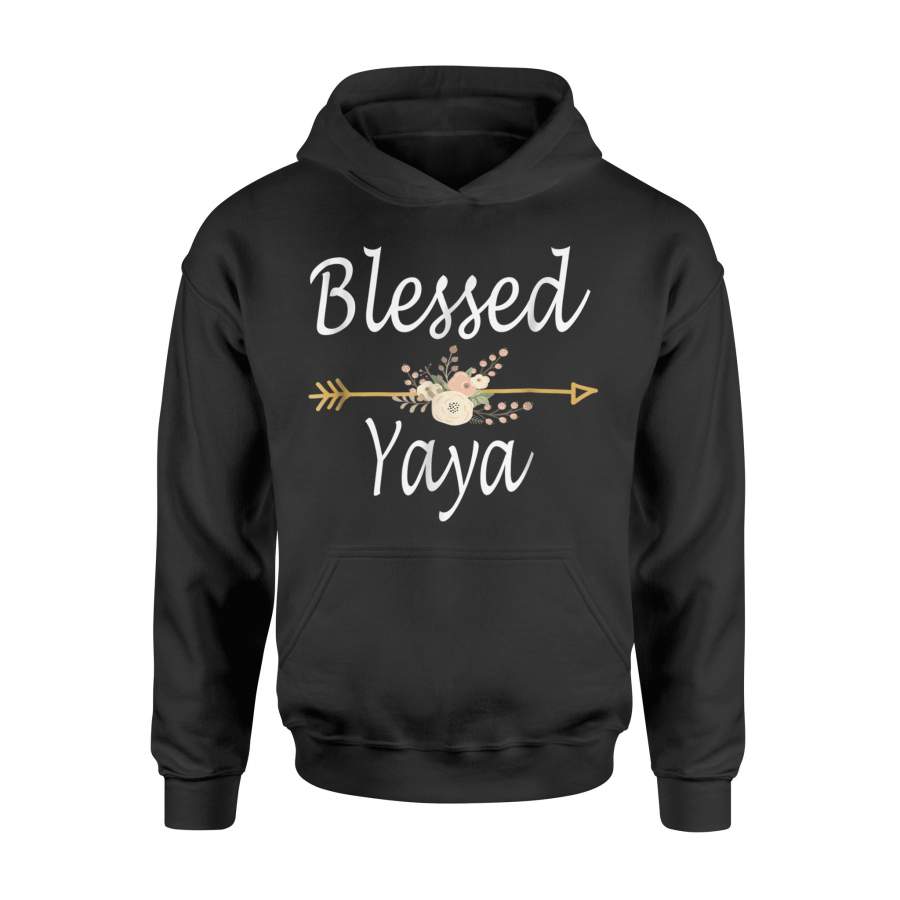 Blessed Yaya Thanksgiving Christmas Grandma Hoodie