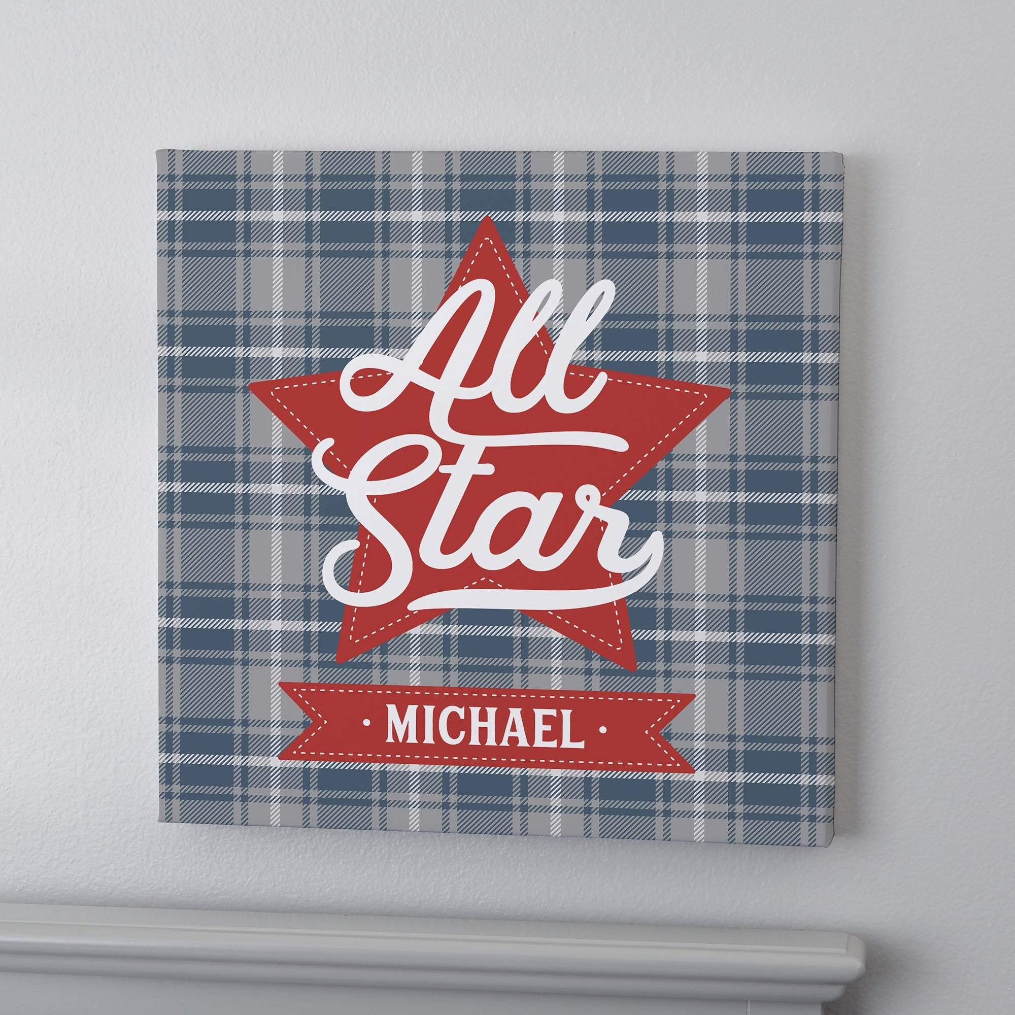 [Personalized Name] All-Star Spots Baby – Gift For Baby, Mom To Be, Best Idea For Home Decor – Matte Canvas, Wall Art, Canvas Prints