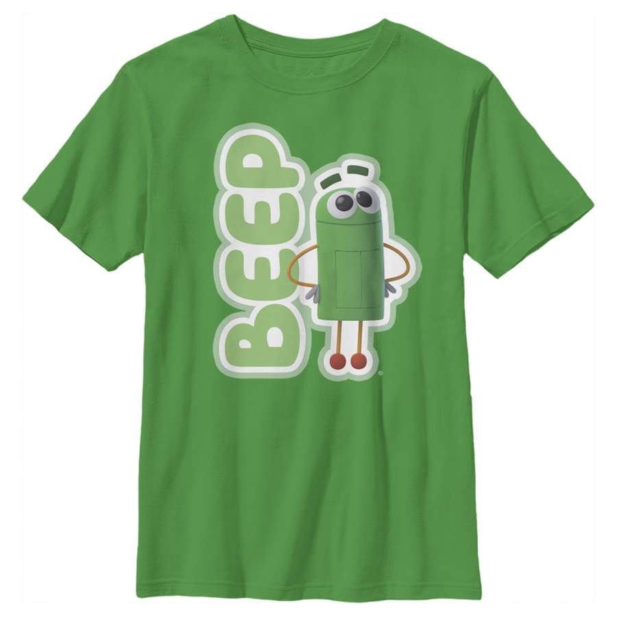 Ask the StoryBots Boy’s Beep Portrait  T Shirt